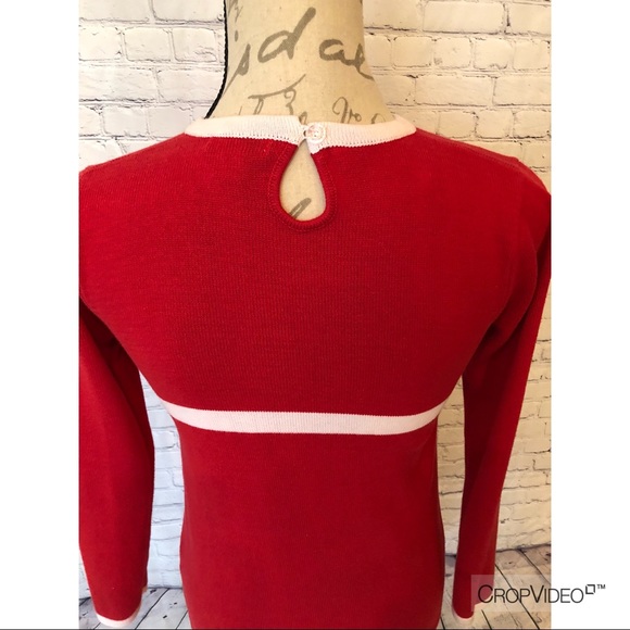 DONATE 1/28 ‼️Heartstrings red sweater dress,14/16 - Picture 5 of 7